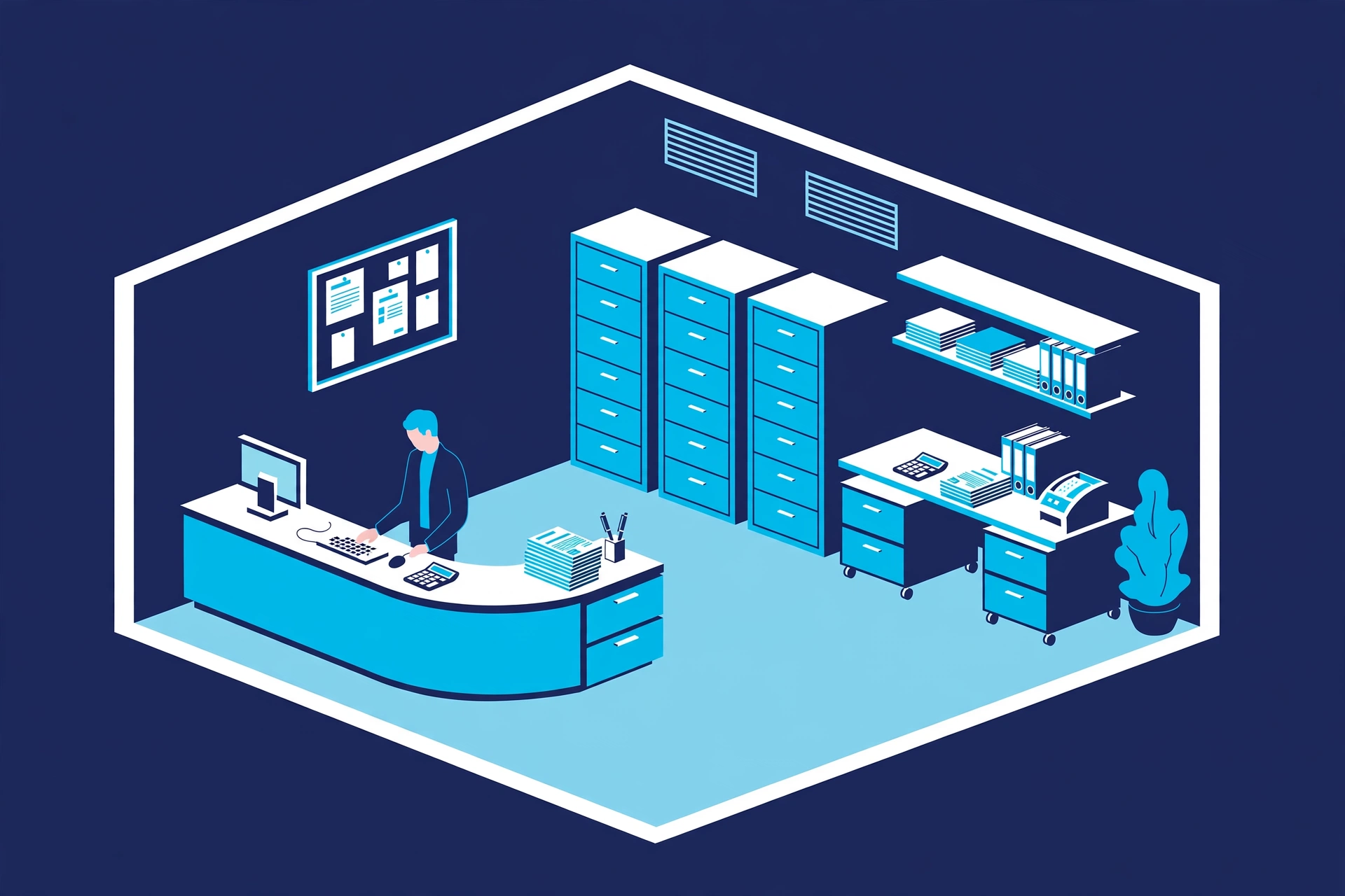 Hospital billing counter